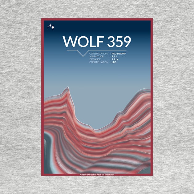 Wolf 359 Space Poster by Walford-Designs